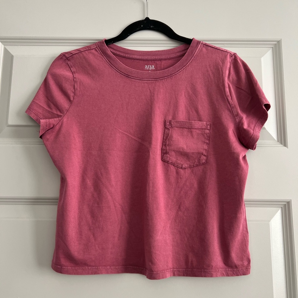 a.n.a Rich Pink Crew Neck Tee